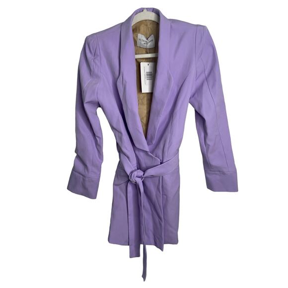 Revolve Valentina Shah Carlotta Blazer Mini Dress Lavender Size 2 Made in Italy - Picture 4 of 10